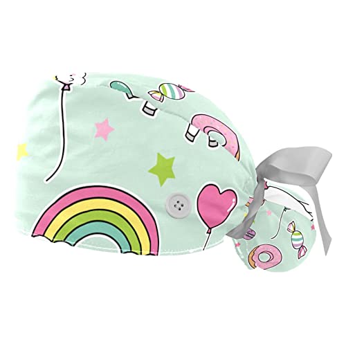 Chapeaux bouffants licorne JDEZ : bonnet de travail cheveux longs mixte