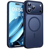Immagine di TOCOL Cover Magnetica per iPhone 17 Pro Max 6,9 Pollic, Compatibile con MagSafe, Anello Magnetico Incorporato, Protezione Fotocamera Integrata, Custodia Antiurto Traslucida Opaca, Blu