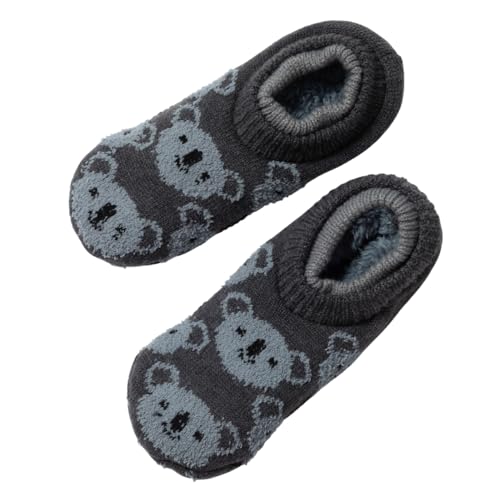 Women's Charming Critter Cuffed Cozy Slipper Socks Gift Ladies Fuzzy Sleepwear Non Slip Loungewear