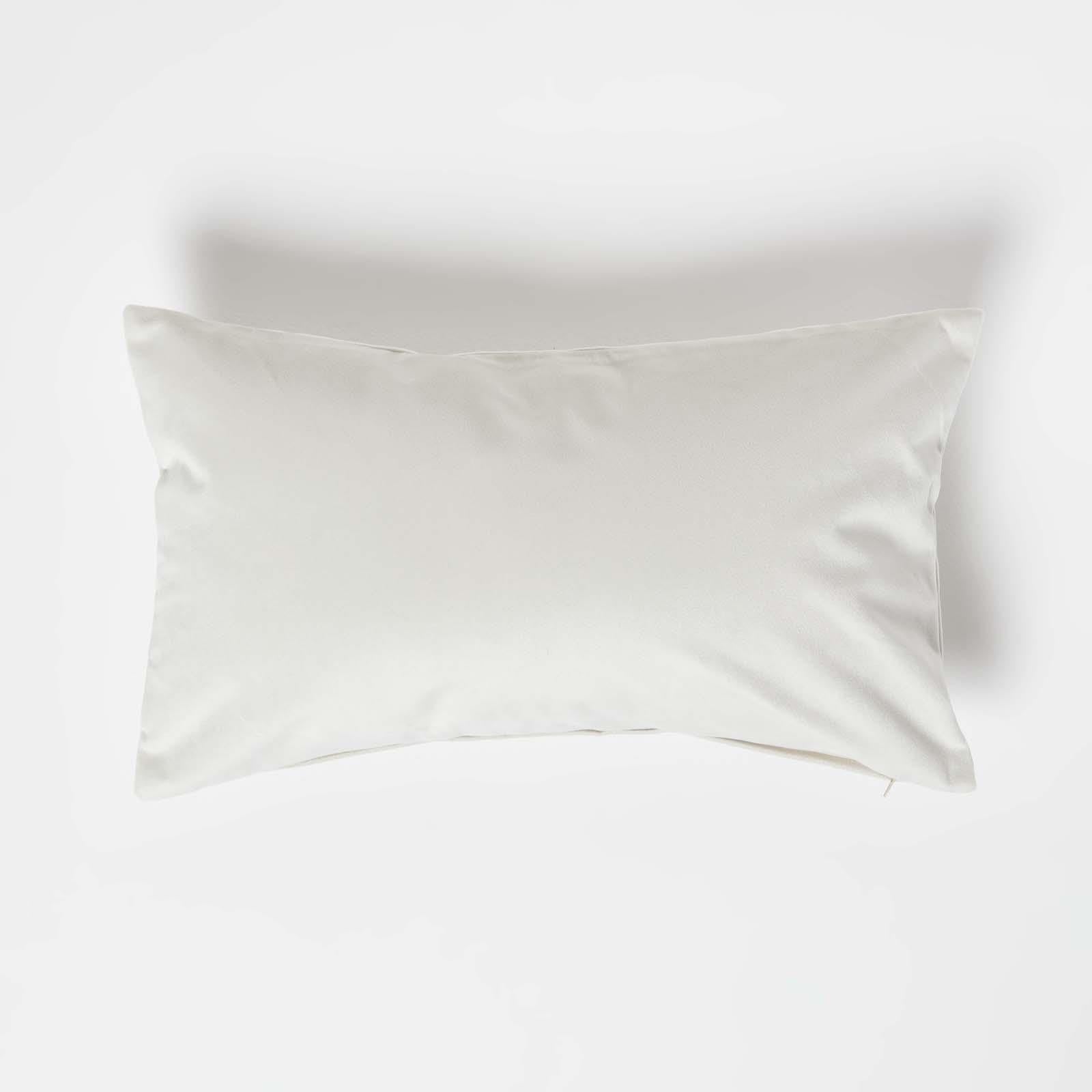 Homescapes (Cream, 30 X 50 Cm) Velvet Cushion