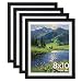 Giftgarden Black 8x10 Picture Frame Wall Decor for 8 by 10 Inch Photo, Set of 4