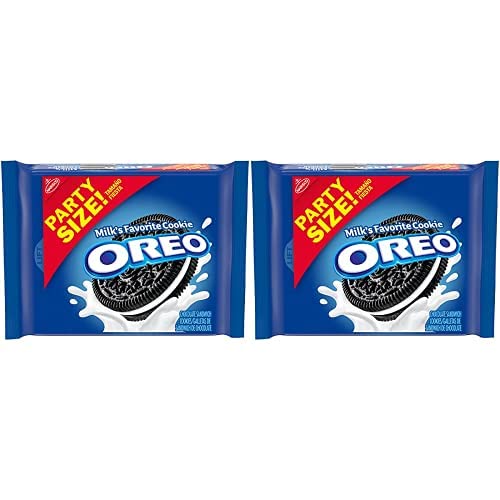 OREO Galletas sándwich de chocolate, tamaño fiesta, 25.5 onzas (paquete de 2)