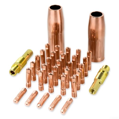High Performance MIG Welding Kit 32PC Contact Tips for Lincoln, 0 030 & 0 035 for Stable Welding Results (A) - Image 2