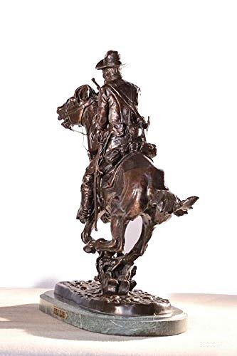 Trooper Of The Plains Bronze Sculpture Statue By Frederic Remington Monumental Size 5 Ft Tall #TOP3