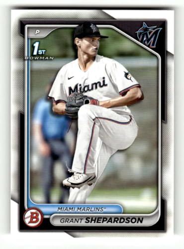 2024 Bowman Draft BD-130 Grant Shepardson RC Rookie Miami Marlins Baseball Base Trading Card