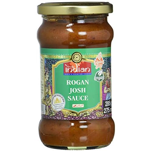 Truly Indian Rogan Josh Sauce – Leicht scharfe Fertigsauce für schnelle Gerichte mit natürlichen Zutaten – Authentisch indisch kochen – Vegan & glutenfrei – 6 x 285 g