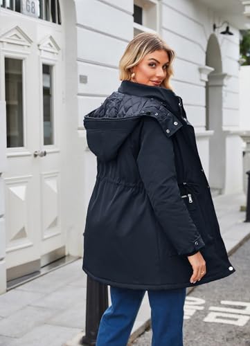 Maacie Wattierte Umstands Baumwolljacke Jacke Stehkragen Wasserdichte Baumwolljacke