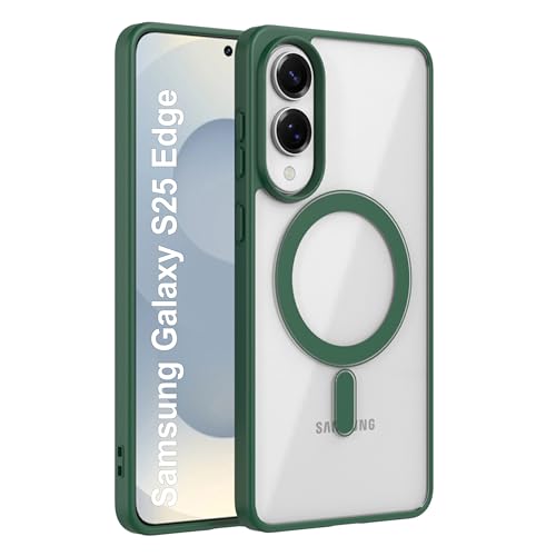 Image of Zapcase Back Case Cover for Samsung Galaxy S25 Edge | Compatible for Samsung Galaxy S25 Edge Back Cover | Scratch-Resistant Back Cover | Forest Green