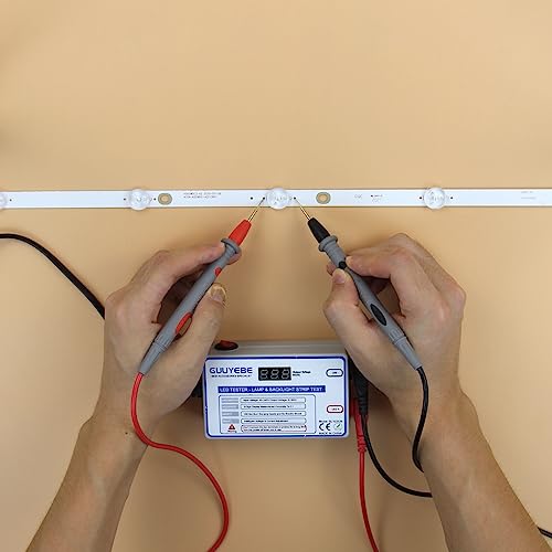 LED Tester, TV Backlight Tester for Lamp Bead Repair Testing Output Voltage 0-300V 30mA to Strip Replacement and Test Lights Include as Gold Plated Pin and Tools GuuYebe - Thumbnail 3