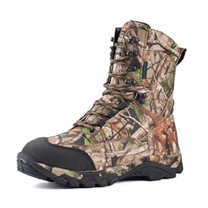 Men’s Hunting Boots Waterproof Hiking Boots Insulated Work Boots, 8 Inches Lightweight Outdoor Shoes, 400g Thinsulate