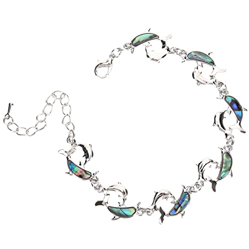 DEARMAMY Pulsera De Delfín Pulsera De Muñeca Pulseras Ajustables Cadena De Muñeca Joyas De Muñeca Pulseras De Cadena Pulseras Estéticas Pulseras De Mujer Pulseras De Tobillo Aleación
