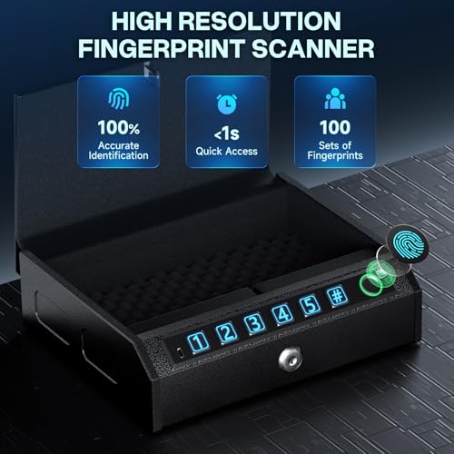 Biometric Safe for Handguns and Jewelry