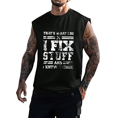 Aipengry Mens Summer Tank Tops Dad And Son Matching Hawaiian Shirts Motorcycle Hawaiian Shirt Mens Plus Size Shirts Crew Neck Black #TOP25