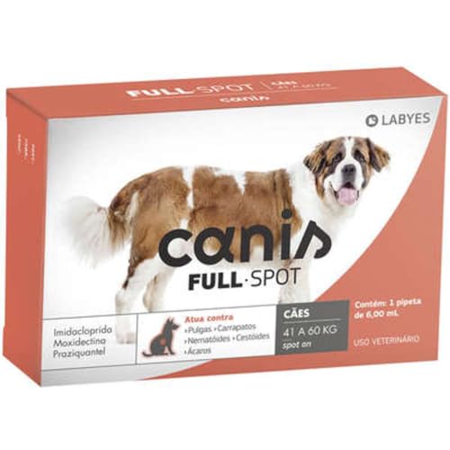 Antiparasitário Labyes Canis Full Spot para Cães de 41Kg até 60Kg - 1 Pipeta