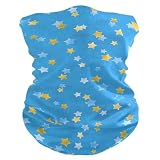 Senza soluzione di continuità Blu Estetica Blu Golden Stars Quattro stagioni protezione UV passamontagna ghetta collo multiuso panno maschera per le donne per il lavoro di lavoro decorazione di