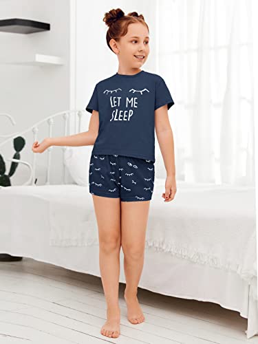 Image of Kingdenergy Girls Summer Cute Print Shorts Set T-Shirt and Short Pant 2 Piece Outfits Clothing Sets