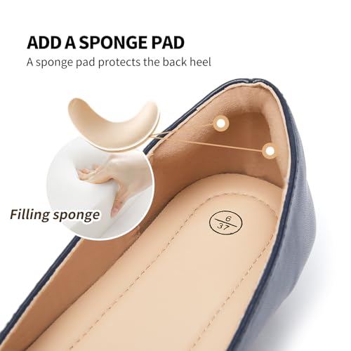 Image of FINIWOR Loafers for Women Flats Shoes Women Pointed Toe Dress Shoes Comfortable Memory Foam Penny Loafers Slip On Shoes