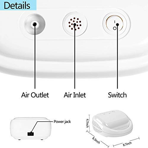 JUWA Portable Nebulizer Machine, Personal Cool Mist Inhaler, 120V Desktop Compressor Nebulizer with Complete Set of Accessories - Thumbnail 6