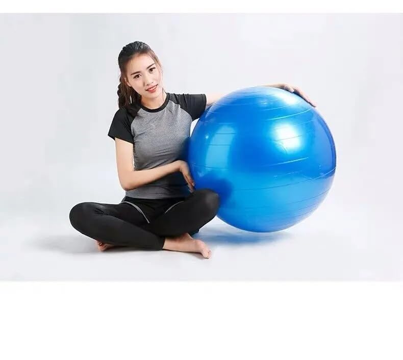 LIZZIE JACOBS Gym Ball Exercise Fitness Swiss Yoga Pregnancy Birthing Ball Anti Burst and Slip Resistant 65cm Ball With Pump for Yoga, Labour, Pilates, Fitness, Stability - Image 6