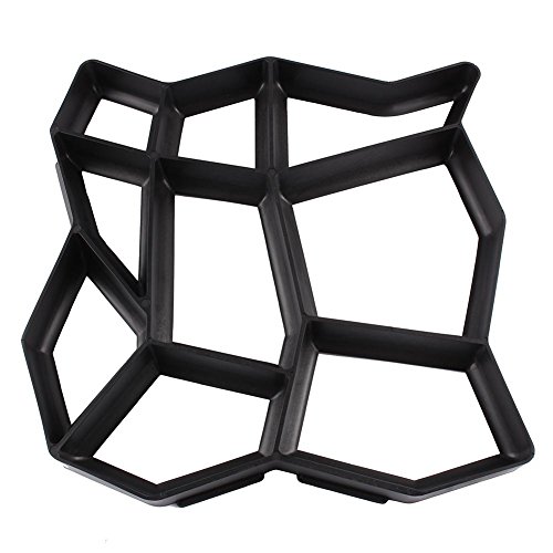 Estink Gehweg Form Betonform Schalungsform Betonpflaster Pflasterform Gießform Wiederverwendbare Garten Schablone 43x43x4cm