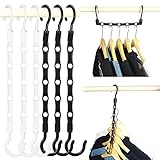 12 Pack Sturdy Space Saving Hangers for Heavy Clothes,Upgraded Closet Hangers Space Saver,Magic...