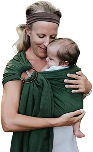 Nalakai Luxury Ring Sling Baby Carrier, Soft Linen Blend Baby Sling, Baby Wrap, Wear Your Little One Close to Your Heart, Comfort, Style