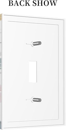 Vista 818 de Cubiertas decorativas de salida de estrella de mar playera, tablero de madera azul de concha de mar de 1 banda, decoración individual GFCI, placa