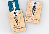 Wooden Necktie - Fathers Day - Money Gift Card Holde - Gift for Dad Daddy