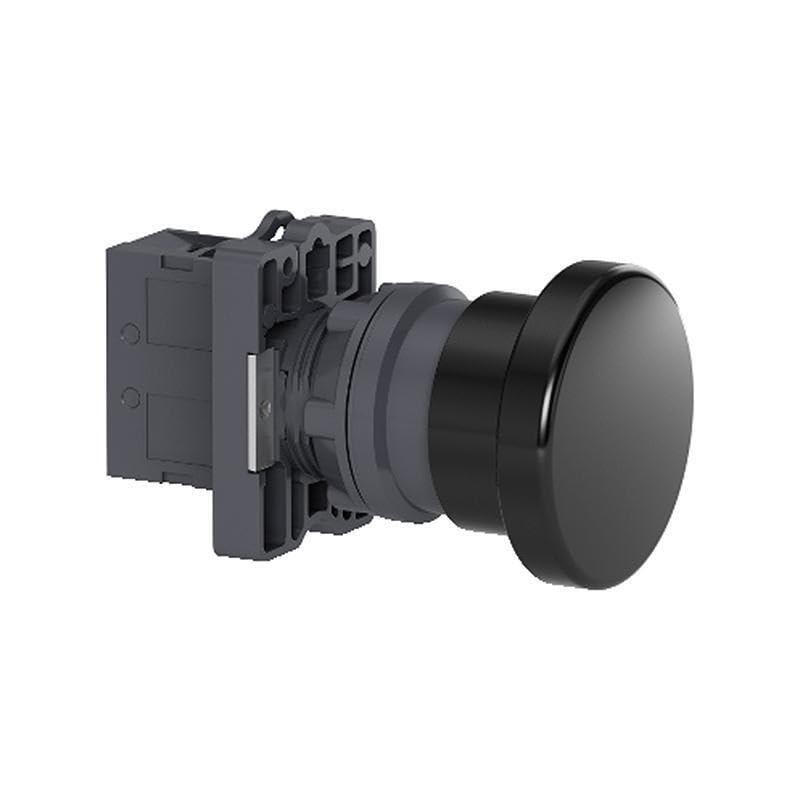 Bouton Champignon XA2 XA2EC21 noir pour commande électrique industrielle