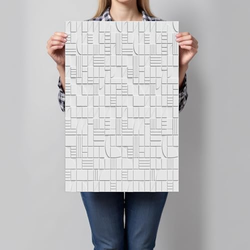 Tableau minimalisme nordique géométrique salon gris clair