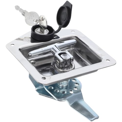 Cerradura de Panel T SEWACC de Acero Inoxidable Plata