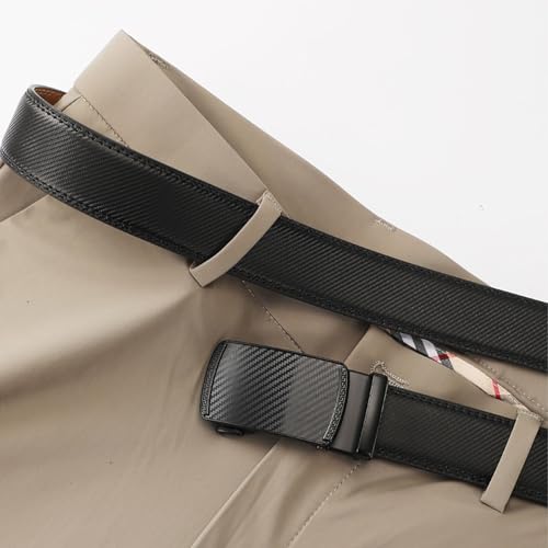 Ratchet belts for men, leather ratchet belts with adjustable buckle for men dress and casual, trim to fit4