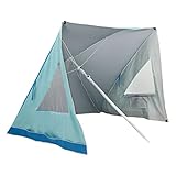 SUNNYFEEL Sun Shelter 2 in 1 Sonnenschirm Strandschirm Windschutz Strandmuschel Tragbar für Outdoor Sport Camping Angeln Golf