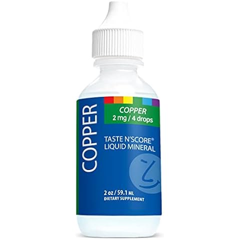 Taste N' Score Copper Liquid Ionic Supplement; 100% Pure; 2 mg; 177 Servings Cover