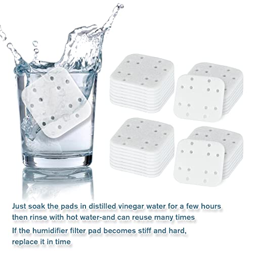 LV600HH & LV600S Humidifier Filter Pads - Mineral Descaling Nylon Pads for LEVOIT Humidifiers (Pack of 30)