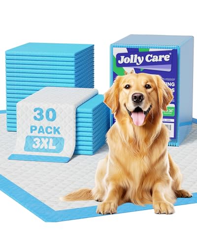 30 Count-36 x 36 XXXL Pee Pads for Dogs Extra Large Puppy Pads Super Absorbent Disposable Dog Training Pads Quick Drying Leak-Proof Ultra Thick Potty Pads for Dogs Puppies Doggie Cats
