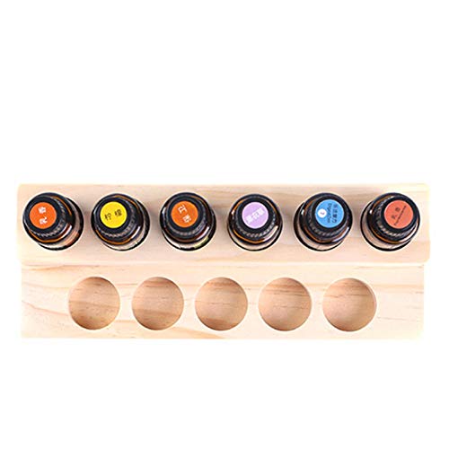 11 Loch Aromaöl Organizer Ätherische Öle Ständer Holz Regal Aroma Öl Halter 15ml Sammlung Behälter Flasche Duftöl… – Bild 4
