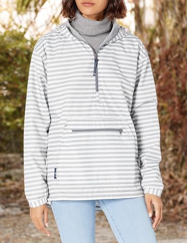Image of Charles River Apparel Women's Chatham Anorak, Lightweight Wind and Water-Resistant Jacket with Jersey Lining