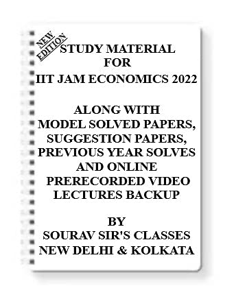 Study Notes Material On Iit Jam Economics 2024 [Pack Of 7 Books] With Model Question Papers + Topicwise Analysis + Mcq Questions + Special Practice Set [Spiral-Bound] Sourav Sir