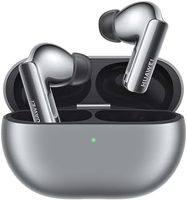 HUAWEI FreeBuds Pro 3 Auriculares Inalámbricos, Sistema de Sonido Hi-Res Dual Driver, Cancelación de Ruido Inteligente, Llamadas de Mayor Calidad, Batería hasta 31 Horas, Android & iOS, Plateada