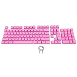 Bossi 104 Backlit Keycaps PBT Doubleshot Keycaps for Cherry MX and Gaming Mechanical Keyboard Replace Keycaps with Key Puller - Red