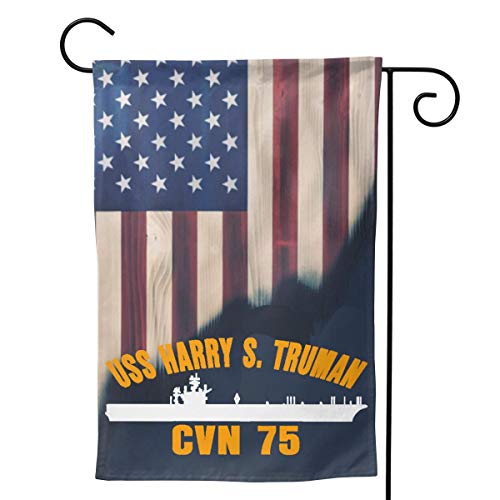 LEILEIflag USS Harry S Truman CVN 75 Garden Flag Home Flag Outdoor Flags Double Sided Flag