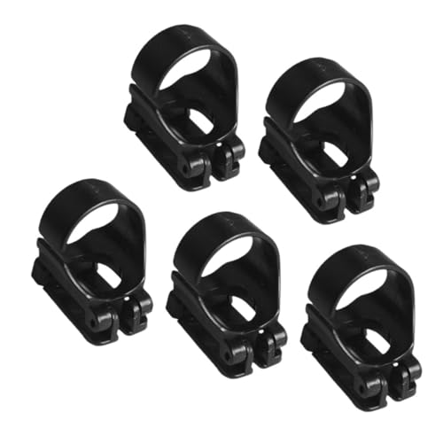 EXAOMBLE 5個 軽量ダイビング用シリコーン製呼吸管ホルダー 耐久性に シュノーケルキーパー ユニバーサルマスク対応 取り付け簡単 持ち