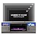 Lemberi Fireplace tv Stand with 36 inch Fireplace Up to 80