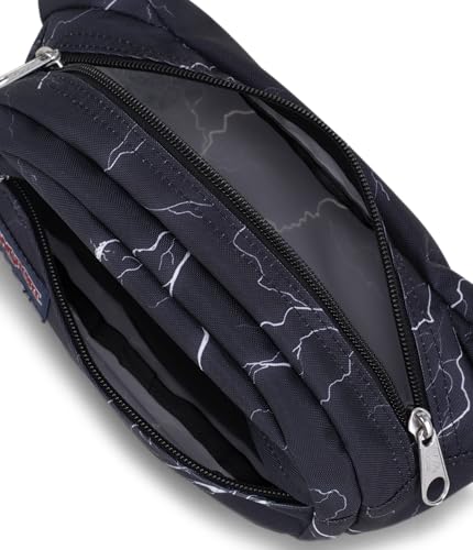 Image of JanSport Fifth Avenue Fanny Pack Crossbody Bags for Women, Men - Stylish, Durable Waist Bag with Adjustable Belt, Main Zippered Pocket, Quick Stash Pocket, Travel Essentials, Electric Bolts