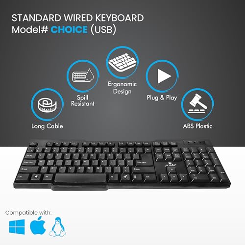 ProDot Choice 104 Keys USB Wired Keyboard - Image 3