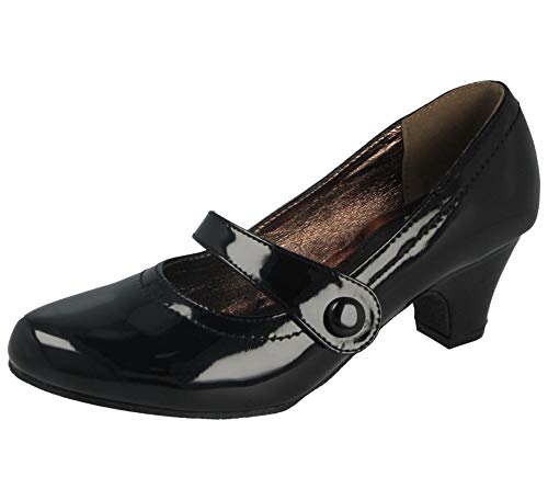 Yinka Shoes - Zapatos de Vestir de Sintético para Mujer, Color Negro, Talla 40 EU