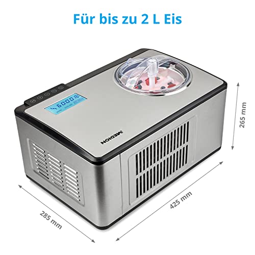 Medion Eismaschine mit Kompressor für selbstkühlende Eiscreme