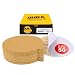 80 Grit DURA-GOLD 6" PSA Discs DA Sander Sandpaper Roll