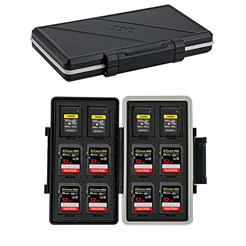 Image of CFexpress Type A Card SD Card Holder Case Storage, Water-Resistant Shockproof Memory Card Organizer Box for 12 SD Card, 12 CFexpress Type-A Card for Sony A7RV A7SIII A7IV A7R5 A1 A9M3 FX3 FX6 FX30 FR7